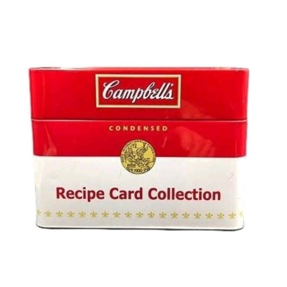 New Campbell's Recipe Card Collection Tin 76 Recipe Cards Sealed